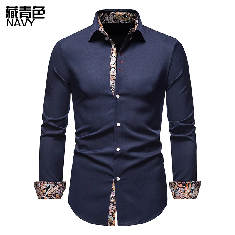 Men's Shirt with Collar White Shirts Man Long Sleeve Men's Shirts 2023 Mens Polo Shirts for Men Famous Brands - Image 3