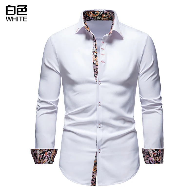 Men's Shirt with Collar White Shirts Man Long Sleeve Men's Shirts 2023 Mens Polo Shirts for Men Famous Brands - Image 4