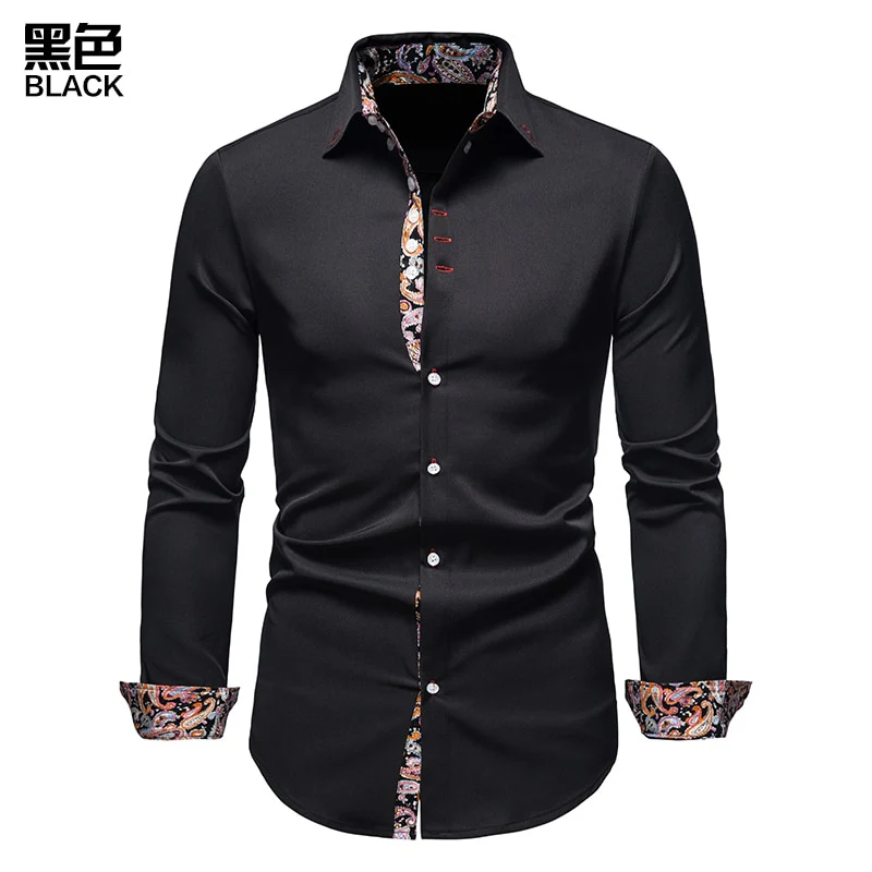 Men's Shirt with Collar White Shirts Man Long Sleeve Men's Shirts 2023 Mens Polo Shirts for Men Famous Brands - Image 5
