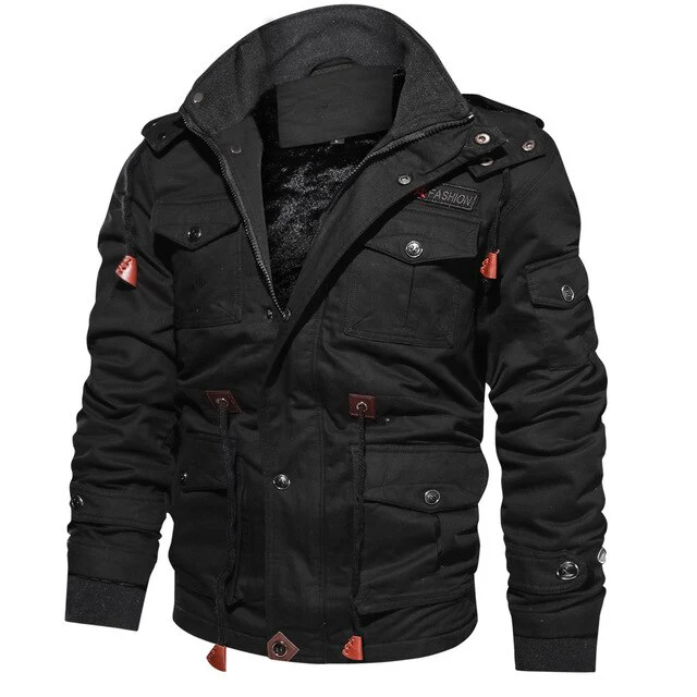 Men's Winter Fleece Jacket Coats Thick Warm Casual Parkas Military Jackets Men jaquetas masculina inverno Hooded Overcoat 5XL - Image 3