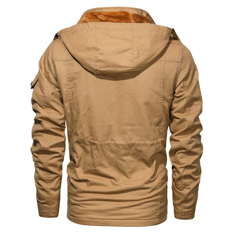 Men's Winter Fleece Jacket Coats Thick Warm Casual Parkas Military Jackets Men jaquetas masculina inverno Hooded Overcoat 5XL - Image 5