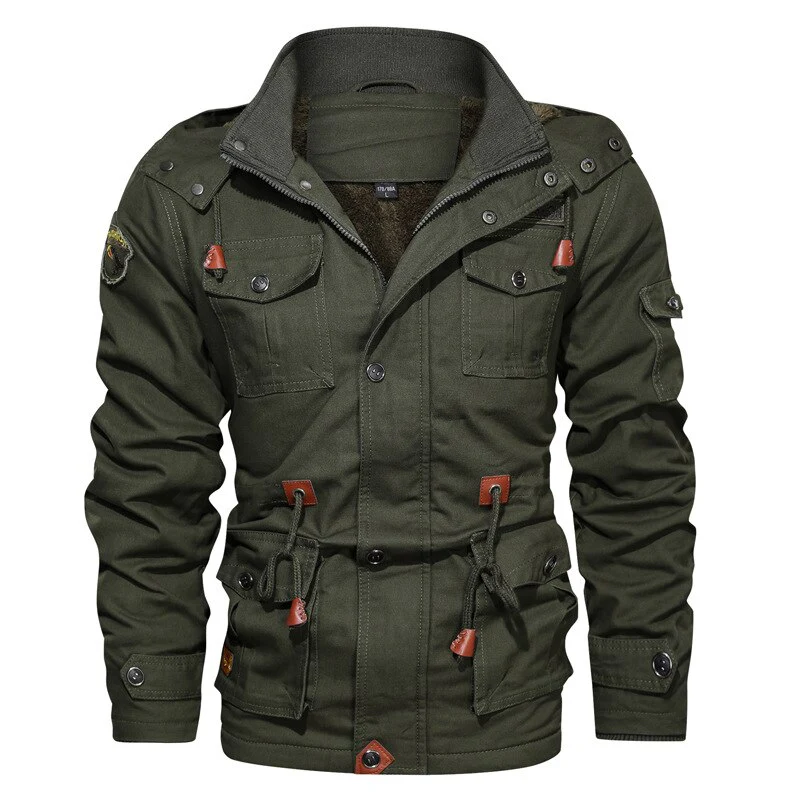 Men's Winter Fleece Jacket Coats Thick Warm Casual Parkas Military Jackets Men jaquetas masculina inverno Hooded Overcoat 5XL - Image 6