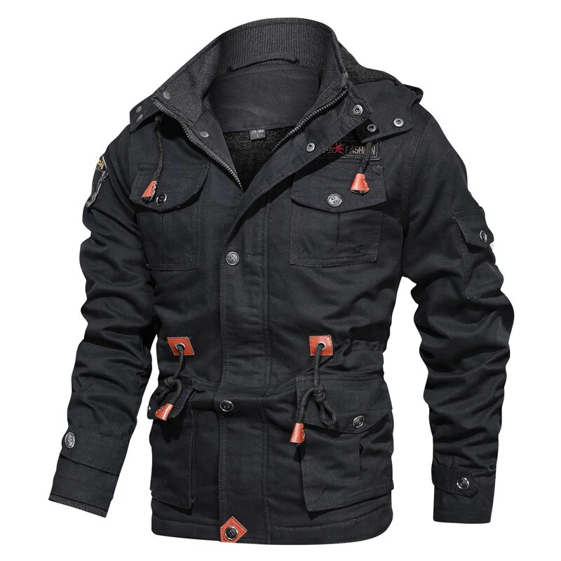 Men's Winter Fleece Jacket Coats Thick Warm Casual Parkas Military Jackets Men jaquetas masculina inverno Hooded Overcoat 5XL - Image 7