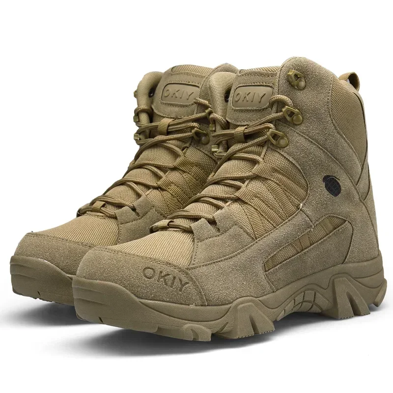 Men Boots Outdoor Waterproof Cow Suede Work Men Ankle Boots Hiking Safety Shoes Mens Athletic Shoes - Image 6