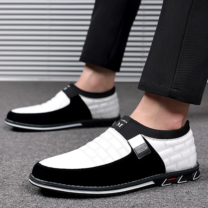 Men Business Shoes Slip on Party Men Shoes Comfortable PU Leather Shoes for Man Wedding Dress Shoes for Male Zapatos Hombre - Image 10
