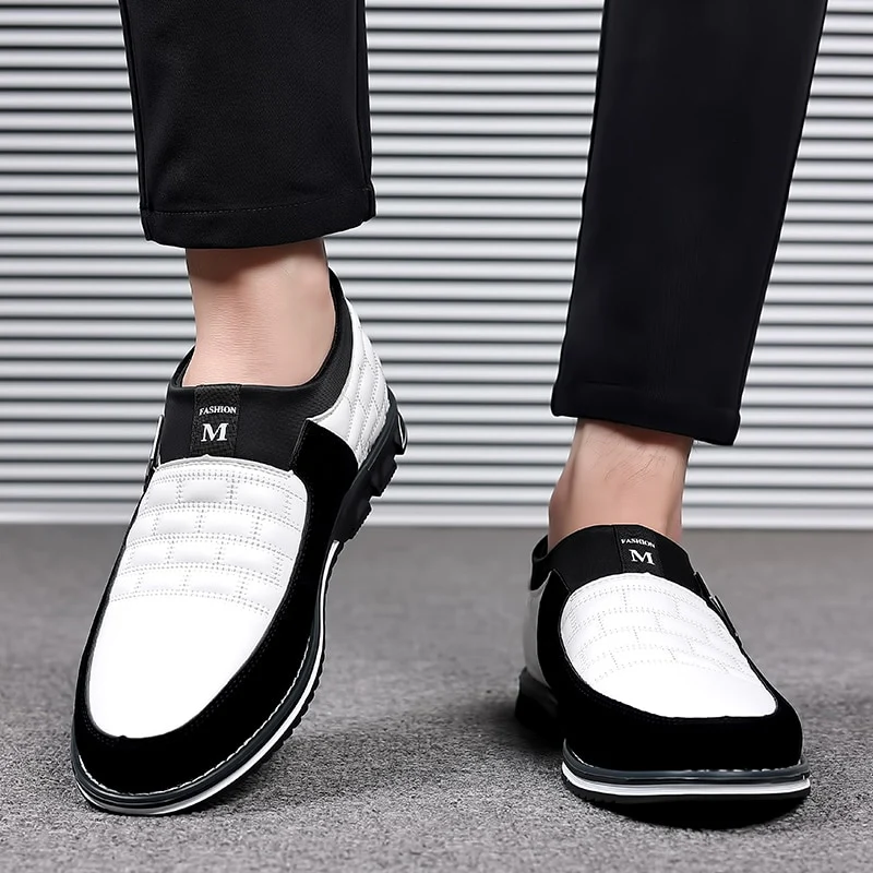 Men Business Shoes Slip on Party Men Shoes Comfortable PU Leather Shoes for Man Wedding Dress Shoes for Male Zapatos Hombre - Image 7