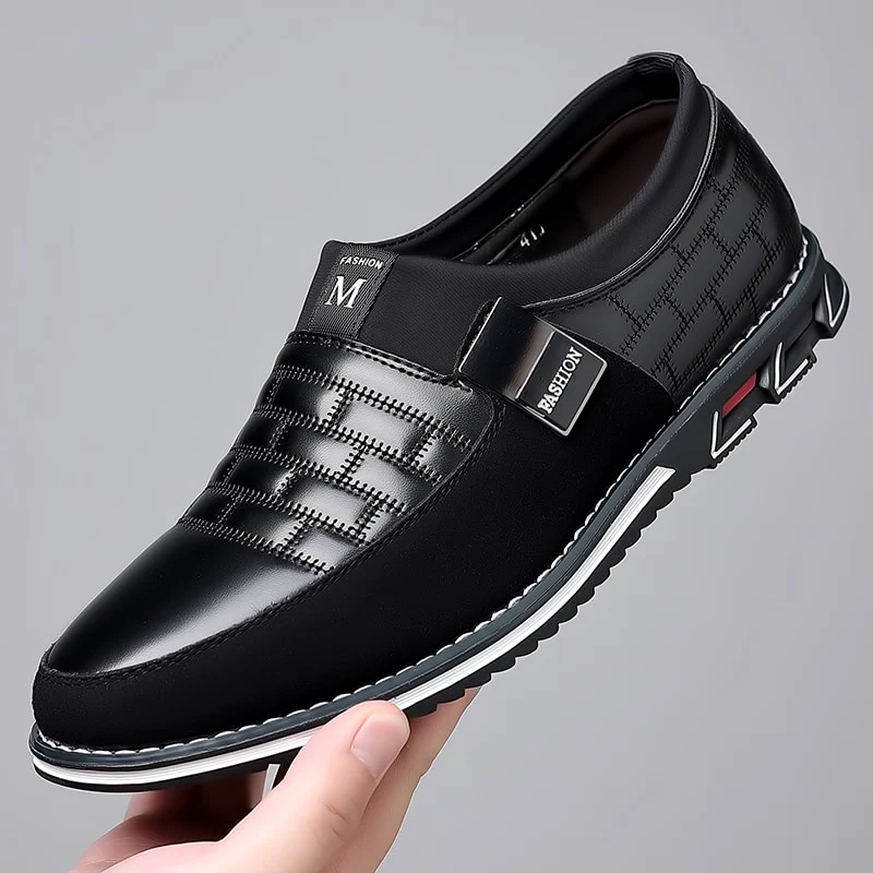Men Business Shoes Slip on Party Men Shoes Comfortable PU Leather Shoes for Man Wedding Dress Shoes for Male Zapatos Hombre - Image 8
