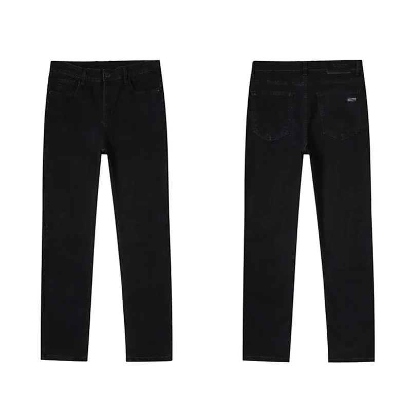 Men Casual Stretch Jeans Male 2025 New Fashion Classic Business Straight Leg Smoke Gray Work Denim Trousers Brand Clothing - Image 27