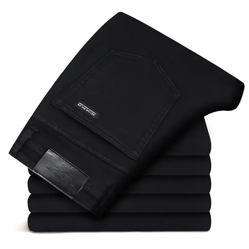 Men Classic Advanced Fashion Brand Jeans Jean Homme Man Soft Stretch Black Biker Masculino Denim Trousers Mens Pants Overalls - Image 4