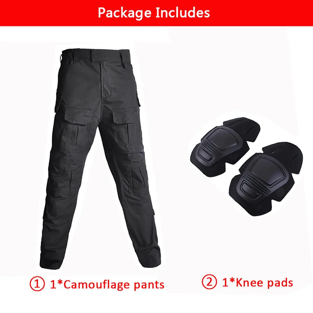 Men Combat Pants with Knee Pads Army Military Airsoft Tactical Men Work Pants Camouflage Multicam Trekking Hunting Clothes Mens - Image 7
