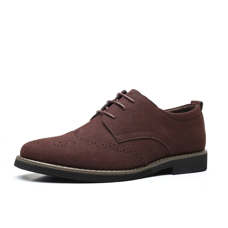 Men Dress Shoes Gentleman Suede Leather Business Paty Wedding Shoes Men Oxfords Formal Shoes - Image 4