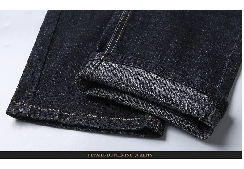 Men Fashion Straight Jeans Men 2025 New Stretch Slim Fit Pants Comfortable Soft Business Denim Trousers Male Brand Clothing - Image 16