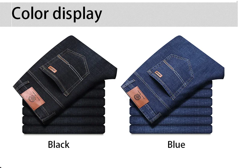 Men Fashion Straight Jeans Men 2025 New Stretch Slim Fit Pants Comfortable Soft Business Denim Trousers Male Brand Clothing - Image 9