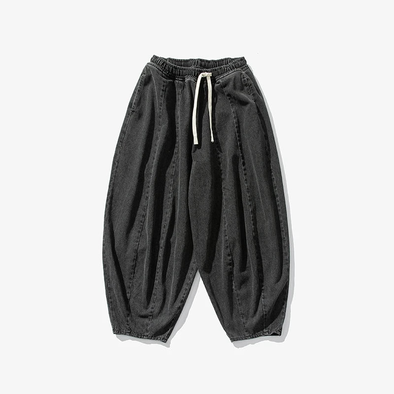 Men Harajuku Wide-leg Jeans Men Oversized Fashion Loose Cargo Denim Pants Male High Street Baggy Trousers Hip Hop Streetwear - Image 4