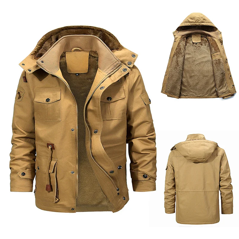Men Jacket Coats Fashion Trench Coat New Winter Casual Thick Overcoat Black Gentleman Jacket Male Long Jacket Dropshipping - Image 3