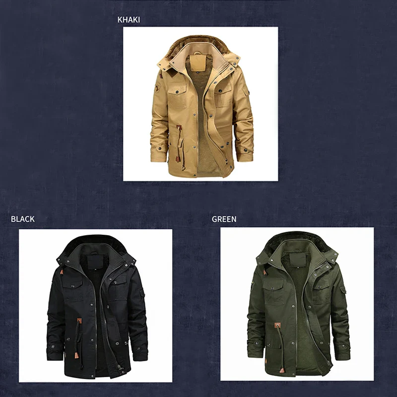 Men Jacket Coats Fashion Trench Coat New Winter Casual Thick Overcoat Black Gentleman Jacket Male Long Jacket Dropshipping - Image 5