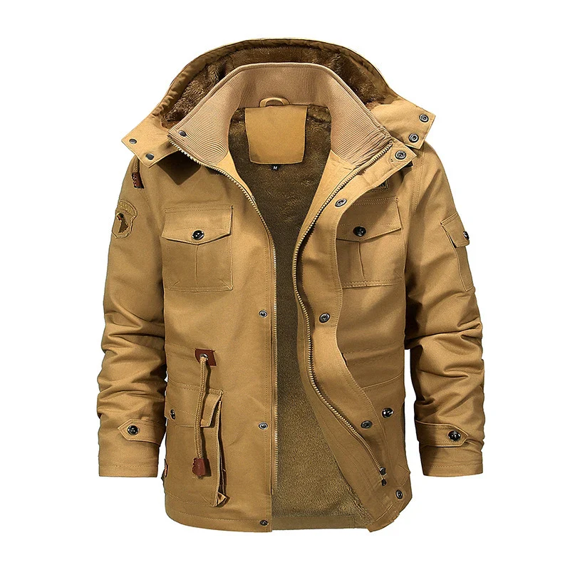 Men Jacket Coats Fashion Trench Coat New Winter Casual Thick Overcoat Black Gentleman Jacket Male Long Jacket Dropshipping - Image 9