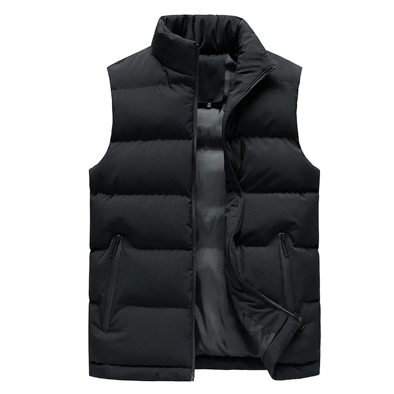 Men Jacket Winter Men Vest For Down Cotton Sleeveless Jacket Waistcoat Man Warm Mens Coat Sleeveless Warm Liner Male Slim Gilet - Image 3