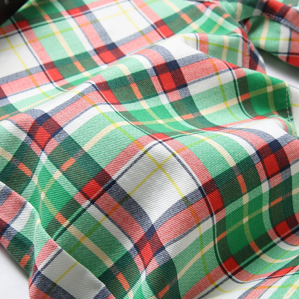 Men Plaid Print Denim Shorts Summer Tartan Stretch Jeans Knee Length Slim Straight Breeches - Image 4