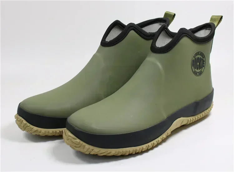 Men Rain Boots Fashion Rubber Shoes for Man Platform Rain Boots 2025 Autumn Slip on Waterproof Work Mens Booties Bota Masculina - Image 6