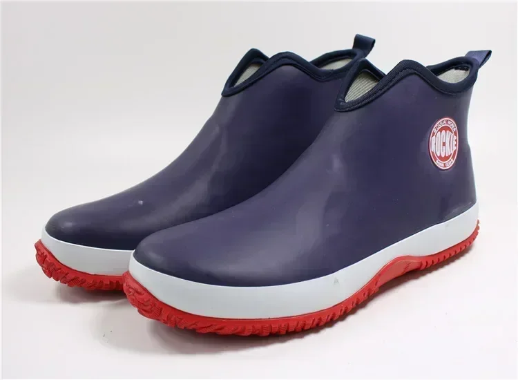Men Rain Boots Fashion Rubber Shoes for Man Platform Rain Boots 2025 Autumn Slip on Waterproof Work Mens Booties Bota Masculina - Image 7