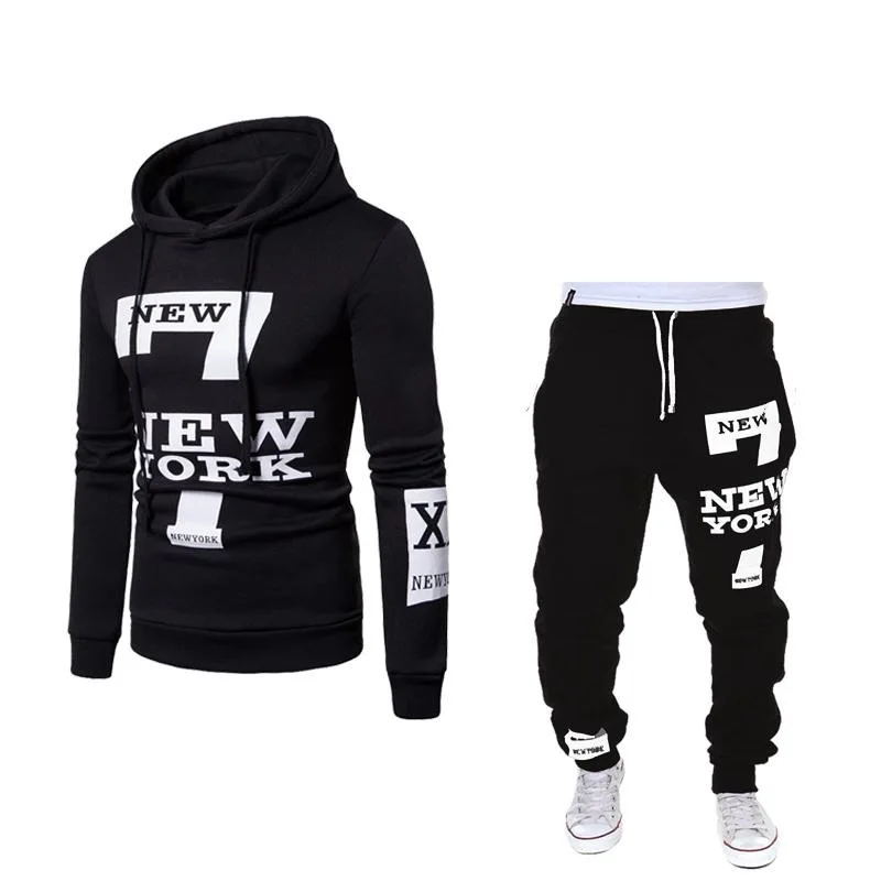 Men Sets 2022 Spring Winter Sweatsuit Set Homme/Women Casual Fleece Sportwear Suits Hoodies Streetwear Men Clothing - Image 3