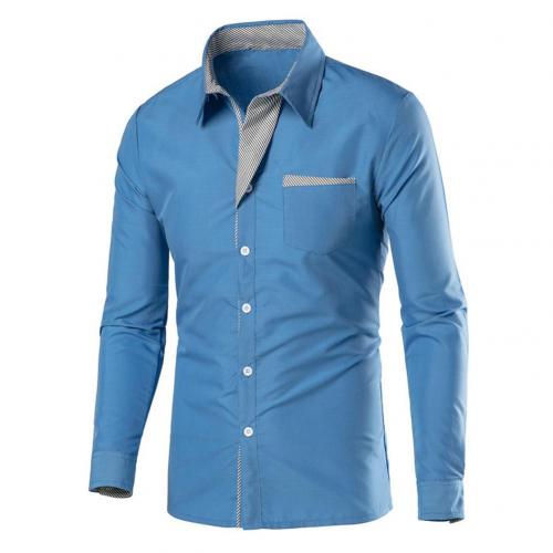 Men Shirts Long Sleeve Button up Shirt Top Shirts Muscular body chemise homme 2023 - Image 3