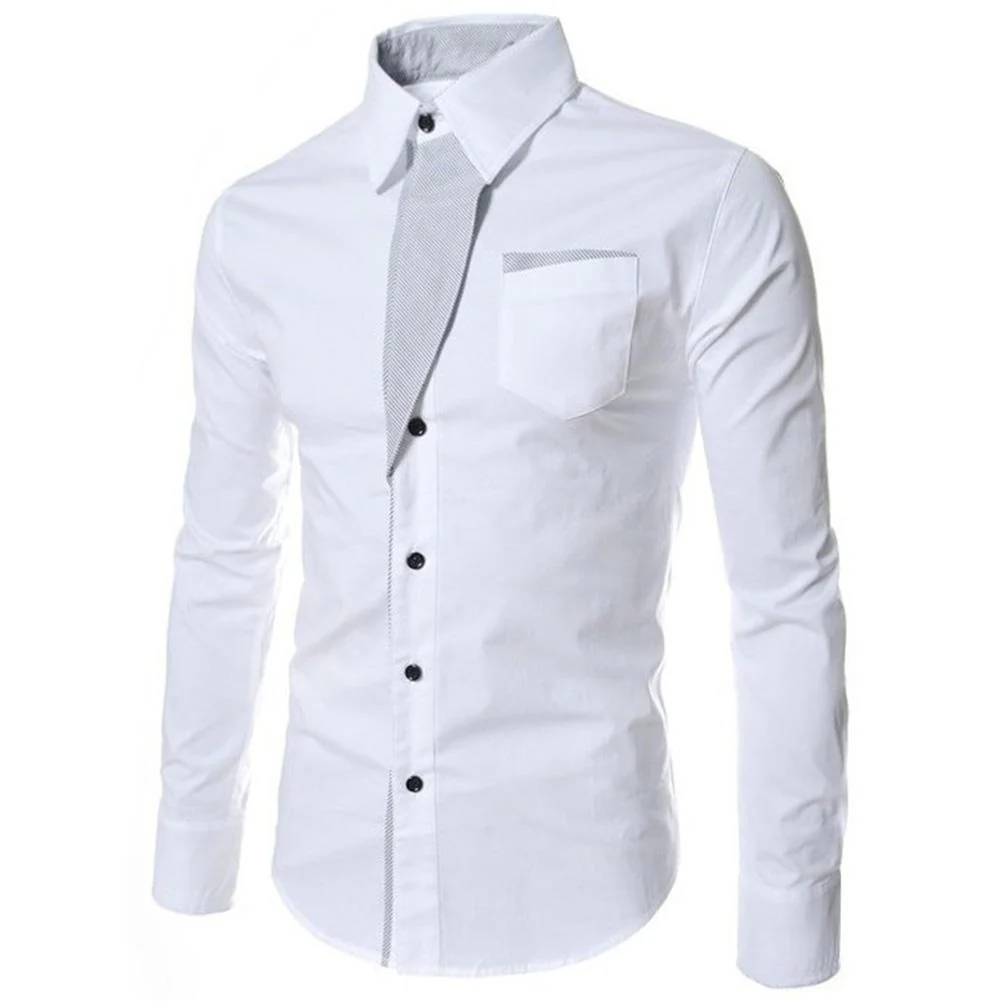 Men Shirts Long Sleeve Button up Shirt Top Shirts Muscular body chemise homme 2023 - Image 6