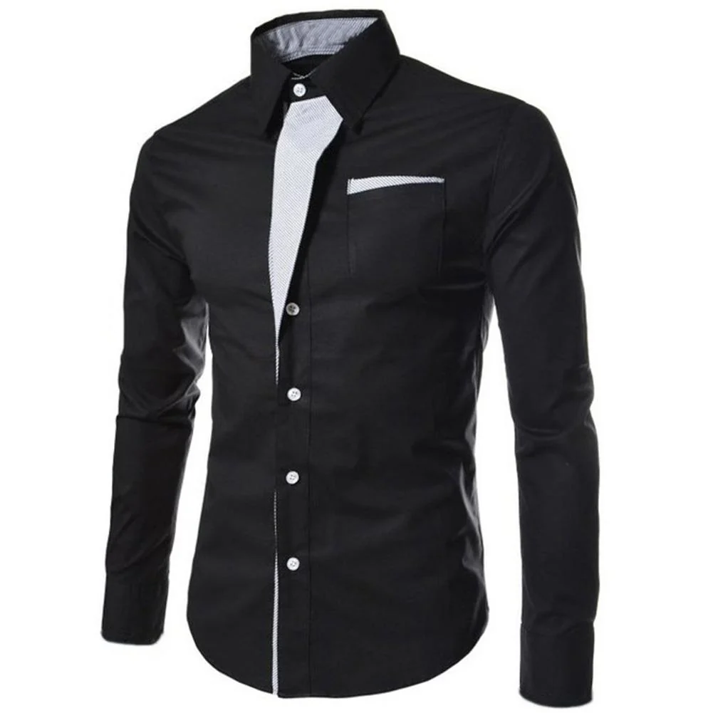 Men Shirts Long Sleeve Button up Shirt Top Shirts Muscular body chemise homme 2023 - Image 7