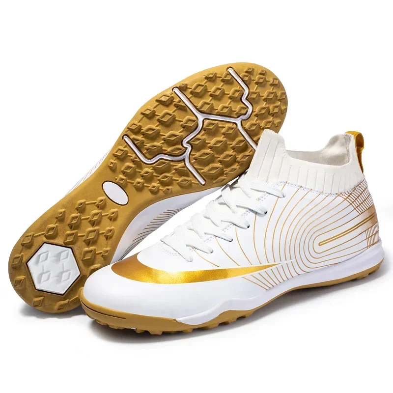 Men Soccer Shoes Professional Unisex Ankle Football Boots Cleats Grass Training Match Sneakers Futsal Professional Non Slip Soft - Image 2