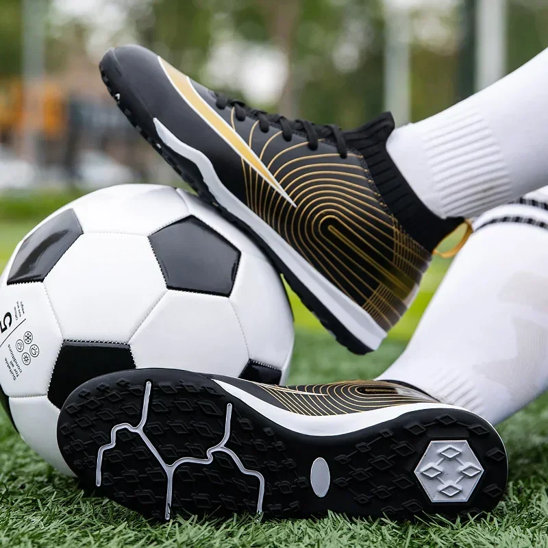Men Soccer Shoes Professional Unisex Ankle Football Boots Cleats Grass Training Match Sneakers Futsal Professional Non Slip Soft - Image 6