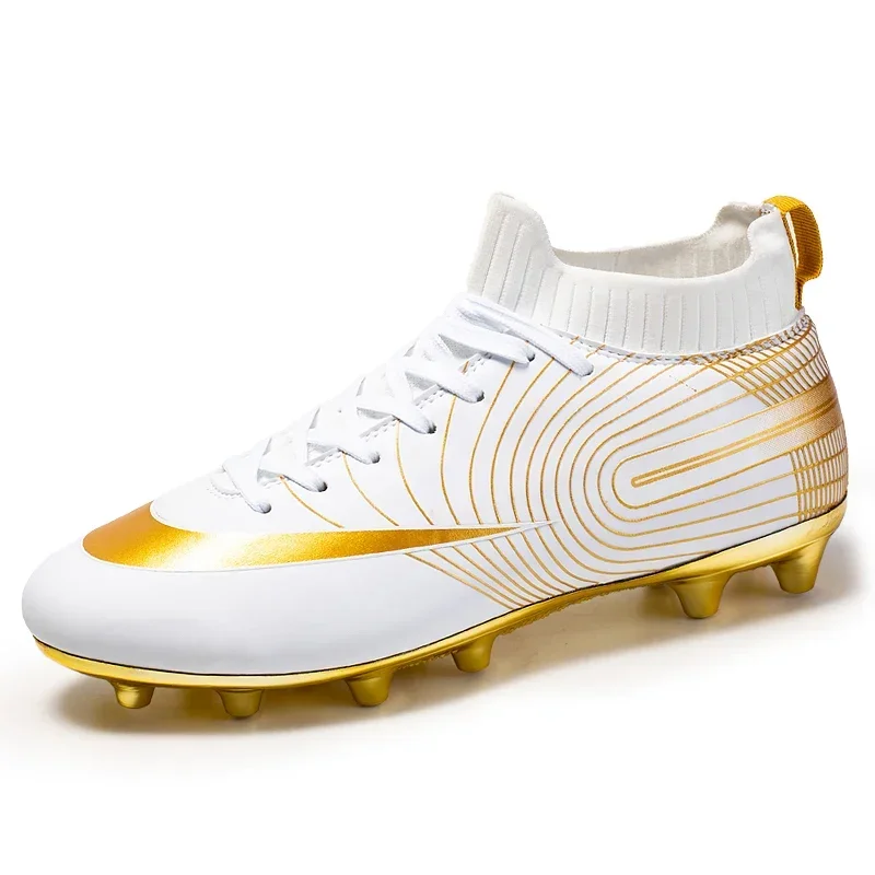 Men Soccer Shoes Professional Unisex Ankle Football Boots Cleats Grass Training Match Sneakers Futsal Professional Non Slip Soft - Image 9
