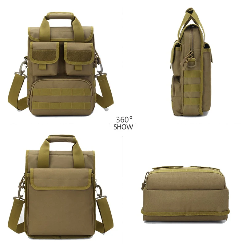 Men Tactical Handbag Laptop Military Bag Shoulder Crossbody Bags Camouflage Molle Hunting Camping Hiking Sports Outdoor XA318D - Image 11