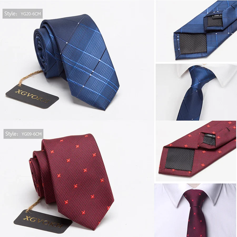 Men ties necktie Men's vestidos business wedding tie Male Dress legame gift gravata England Stripes JACQUARD WOVEN 6cm - Image 4