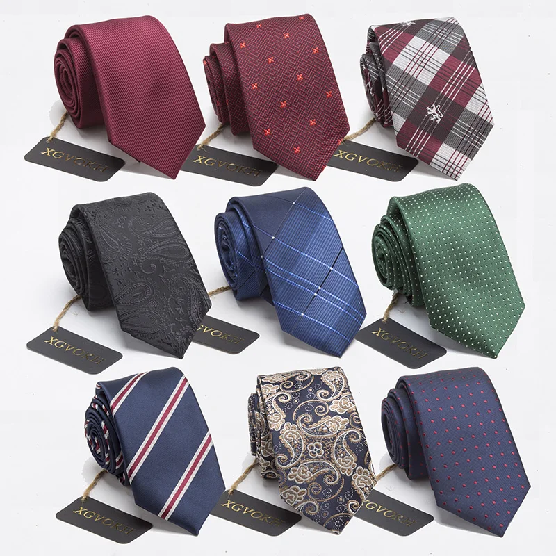 Men ties necktie Men's vestidos business wedding tie Male Dress legame gift gravata England Stripes JACQUARD WOVEN 6cm - Image 6