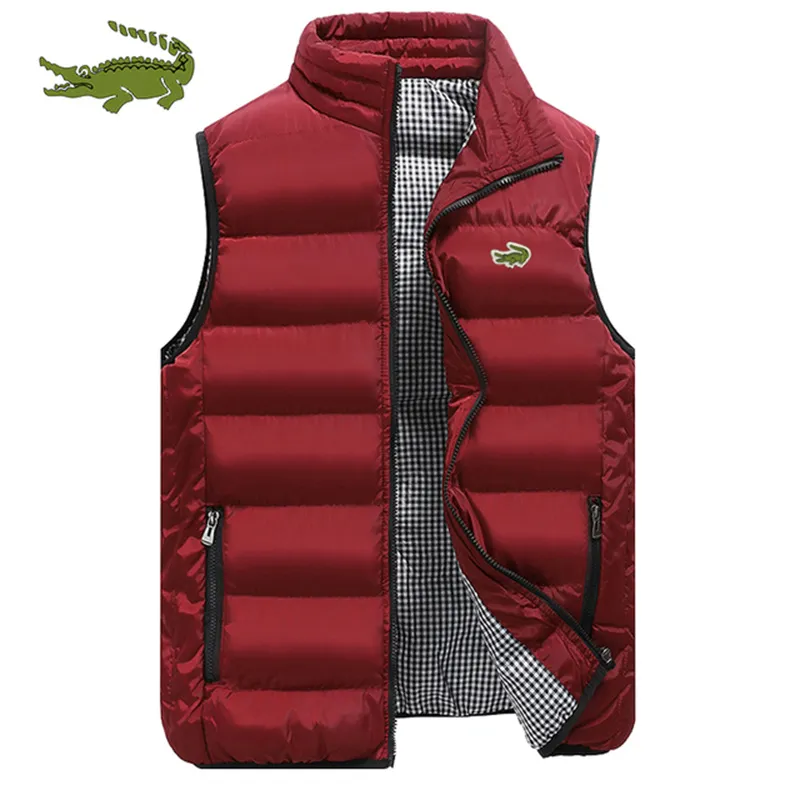Men's Autumn and Winter High Quality Brand Cotton Tank Top Jacket Hot Selling Fashion Casual Comfort Sleeveless Thickened Jacket - Image 3
