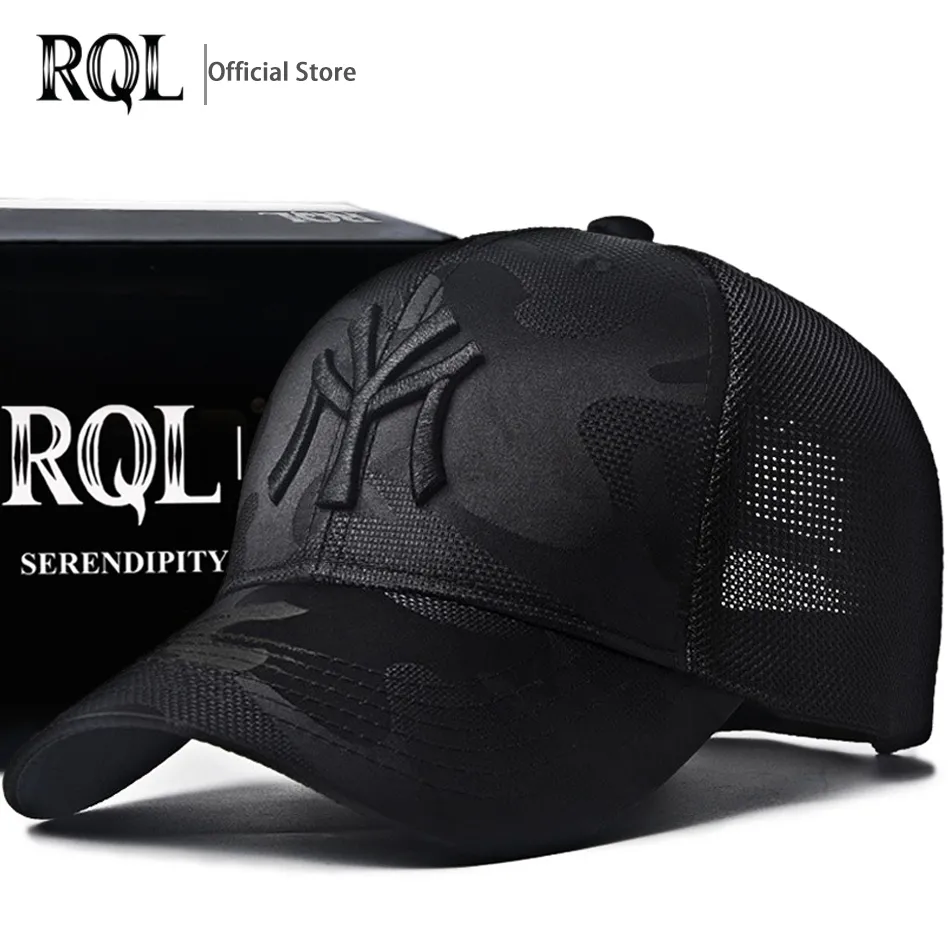 Men's Black Baseball Cap Embroidery Totem Military Camouflage Trucker Hat New Hip Hop Luxury Winter Sun Male  Sport Mesh Brand - Image 6