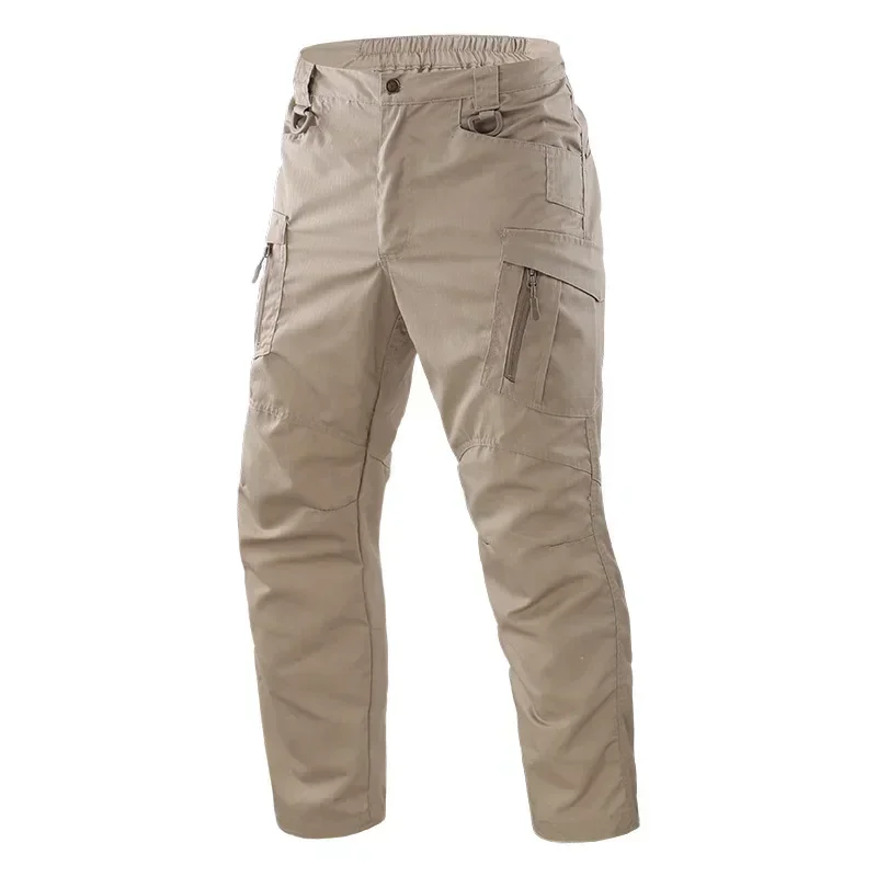 Men's Cargo Pants Multi Pockets Work Trousers Casual Tactical Pants Male Outwear Straight Autumn Winter Wear-resisting Trousers - Image 9
