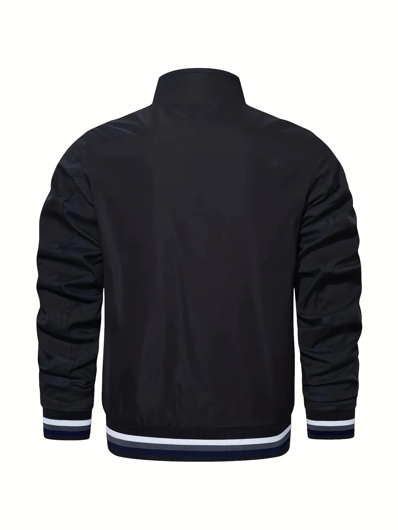 Men's Casual Baseball Jacket Coat Regular Fit College Hipster Windbreaker For Spring Autumn - Image 5