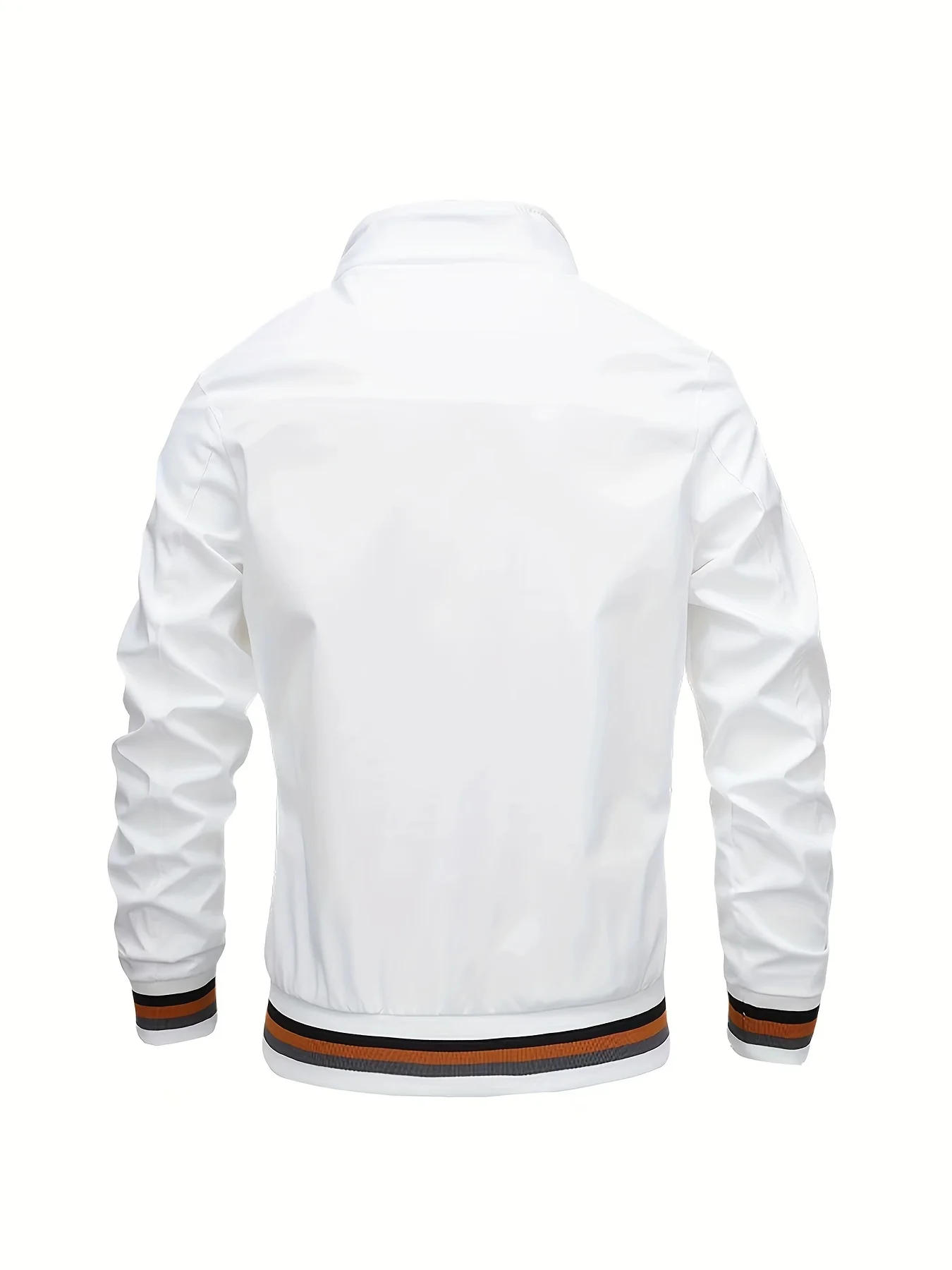 Men's Casual Baseball Jacket Coat Regular Fit College Hipster Windbreaker For Spring Autumn - Image 8