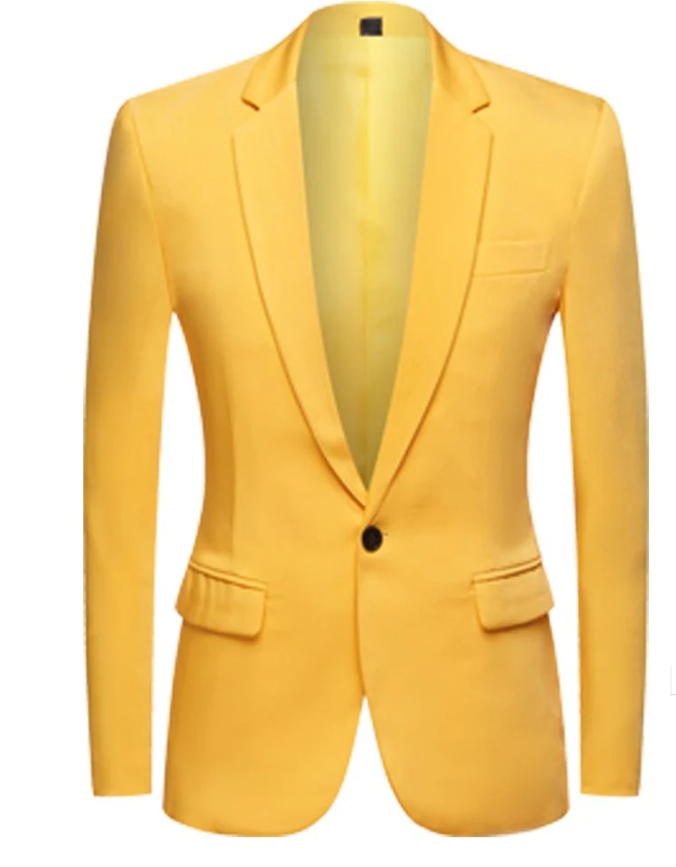 Mens Casual Colourful Blazers Autumn Spring Fashion Slim Suit Jacket Men Blazer Masculino Clothing Homme M~5XL - Image 3