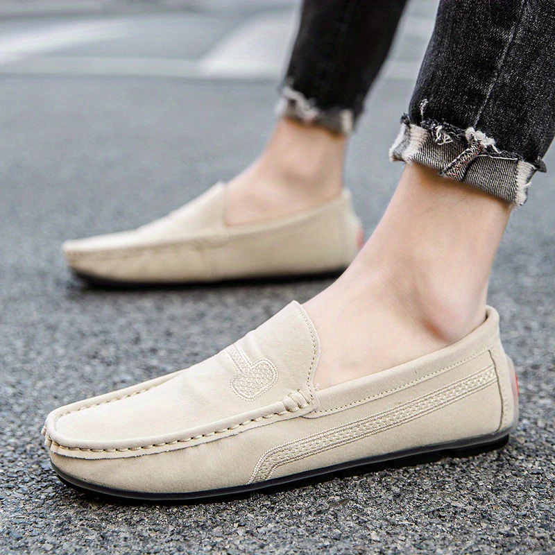 Men's Casual Loafers, Upper, PU Lining, Rubber Sole, Fabric Insole, Round Toe Slip-On Shoes for All Seasons, Dressy Shoes - Image 17