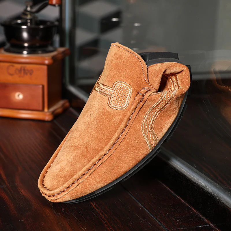 Men's Casual Loafers, Upper, PU Lining, Rubber Sole, Fabric Insole, Round Toe Slip-On Shoes for All Seasons, Dressy Shoes - Image 24