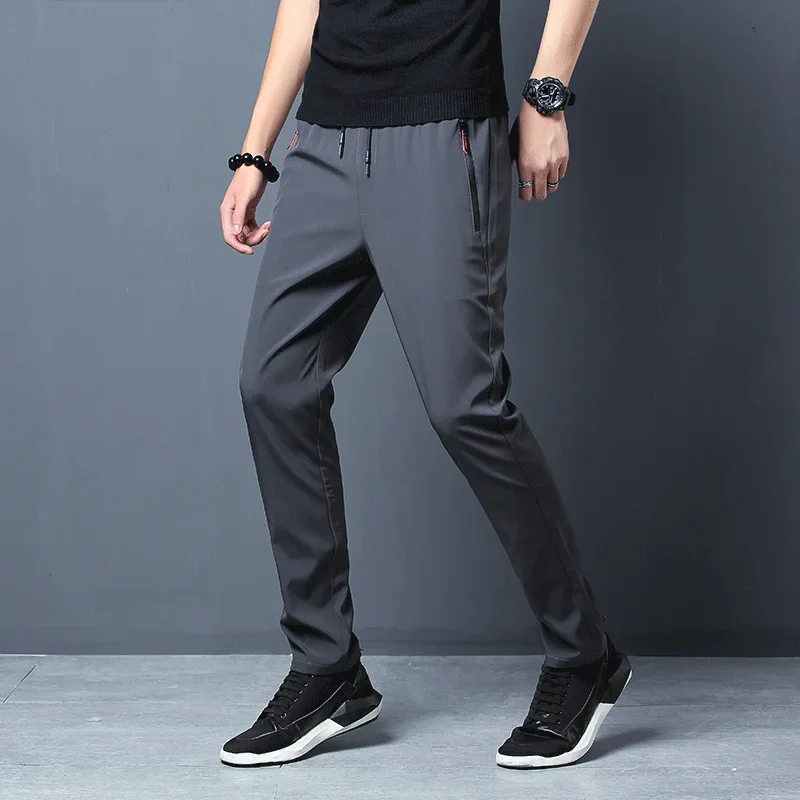 Men's Casual Pants Stretch Slim Fit Elastic Waist Jogger Korean Classic Blue Black Gray Male Brand Trousers Plus Size 4XL 5XL - Image 4
