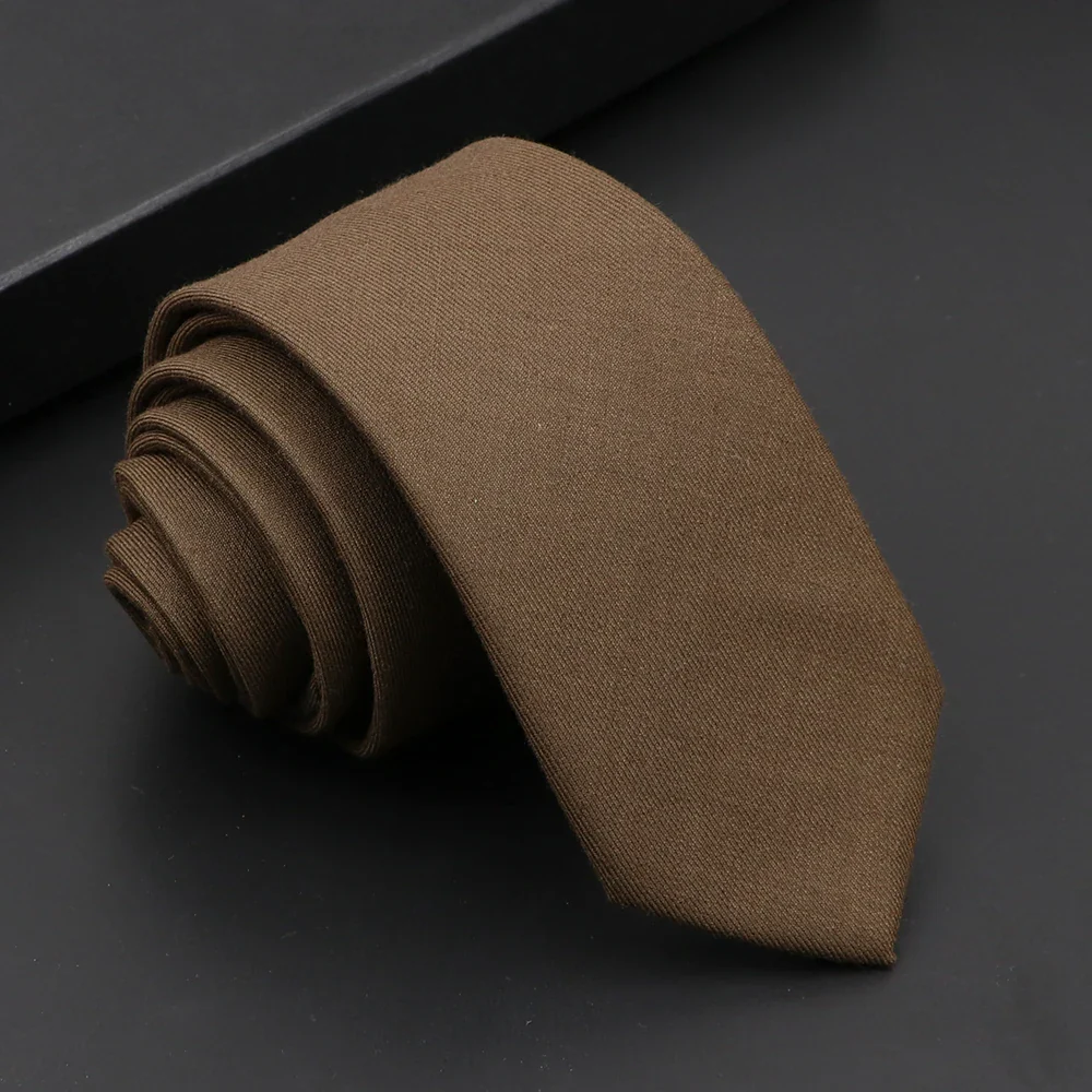 Mens Classic Cotton Ties High Quality Handmade Skinny 6CM Neck Tie Plaid Solid Color Striped Narrow Business Shirt Accessories - Image 37