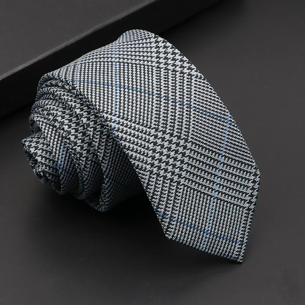 Mens Classic Cotton Ties High Quality Handmade Skinny 6CM Neck Tie Plaid Solid Color Striped Narrow Business Shirt Accessories - Image 39