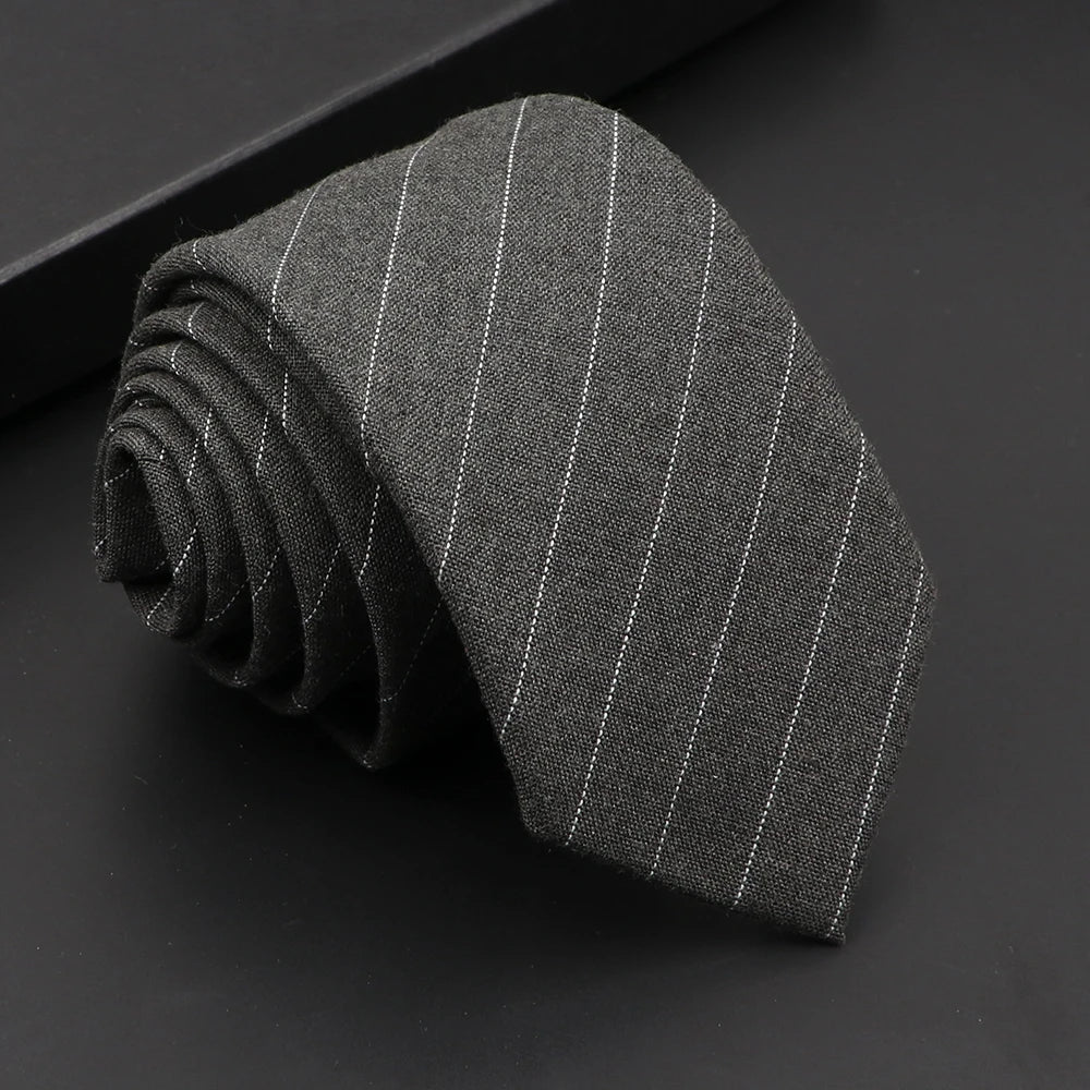 Mens Classic Cotton Ties High Quality Handmade Skinny 6CM Neck Tie Plaid Solid Color Striped Narrow Business Shirt Accessories - Image 40