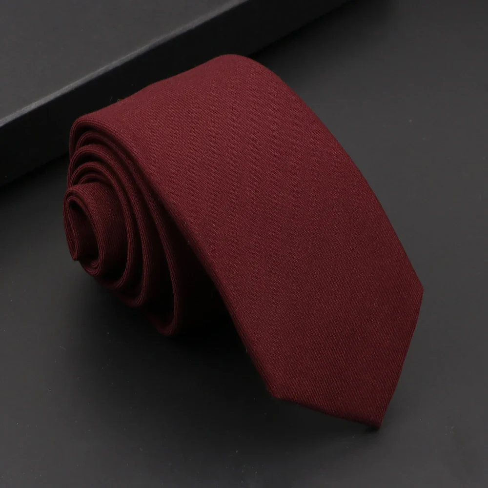 Mens Classic Cotton Ties High Quality Handmade Skinny 6CM Neck Tie Plaid Solid Color Striped Narrow Business Shirt Accessories - Image 44