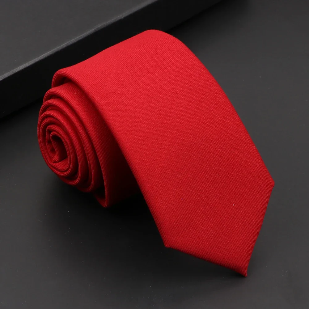 Mens Classic Cotton Ties High Quality Handmade Skinny 6CM Neck Tie Plaid Solid Color Striped Narrow Business Shirt Accessories - Image 46