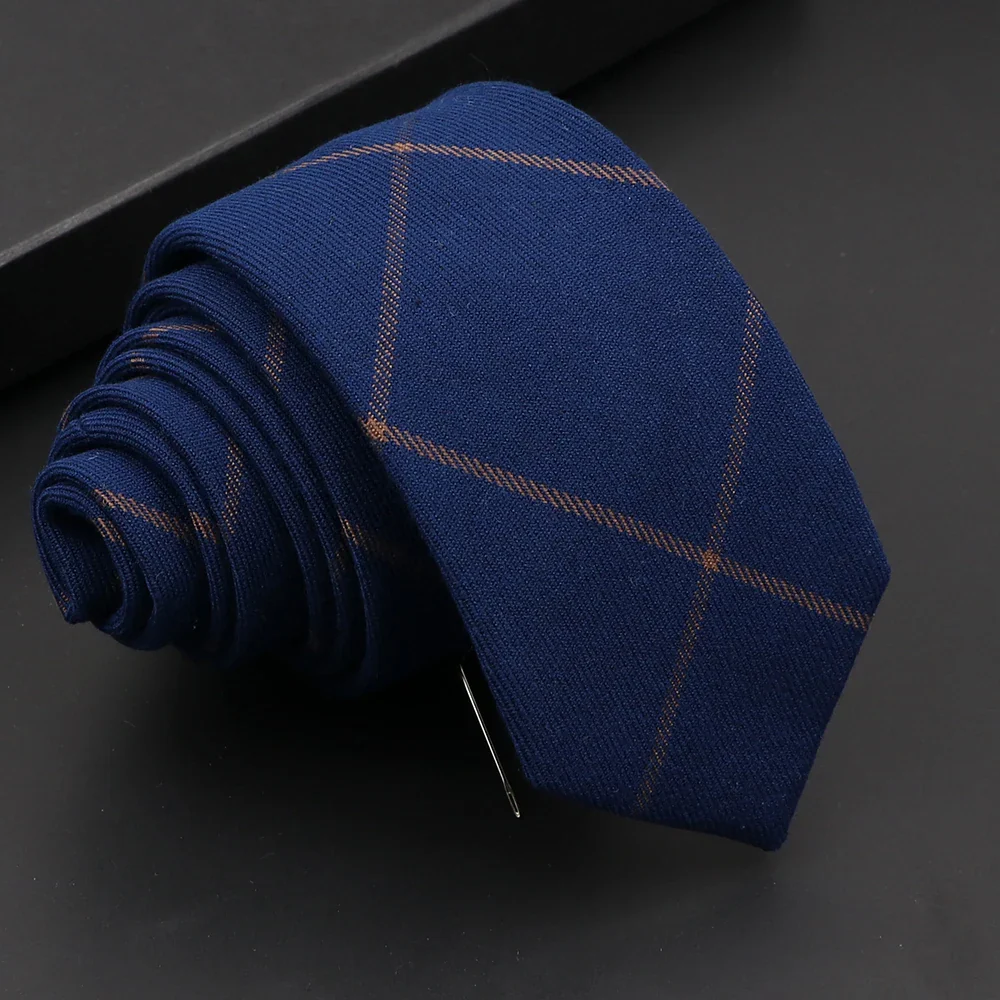 Mens Classic Cotton Ties High Quality Handmade Skinny 6CM Neck Tie Plaid Solid Color Striped Narrow Business Shirt Accessories - Image 48